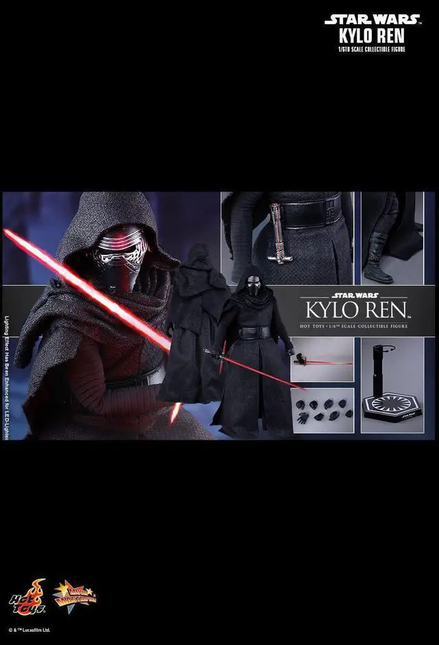 Alt view image 3 of 6 - Star Wars: The Force Awakens Kylo Ren 1/6th Scale Collectible Figure