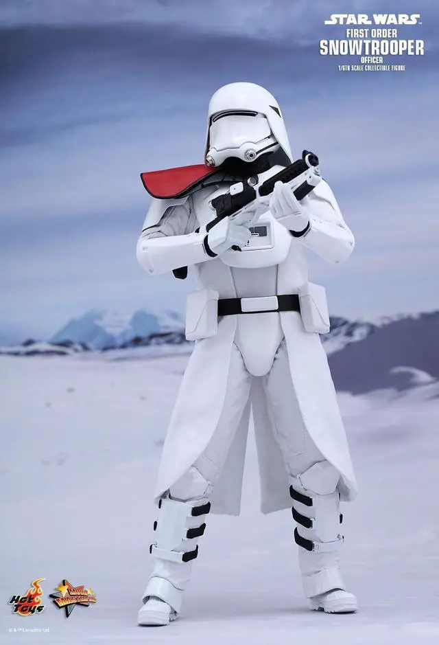 Alt view image 5 of 6 - hot toys 1:6 scale star wars the force awakens first order snowtrooper officer toy white