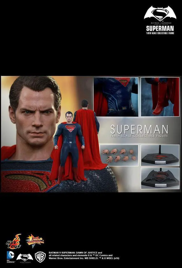 Alt view image 2 of 5 - Figure Hot Toys MMS343 - DC Comics - Batman Vs Superman : Dawn Of Justice - Superman