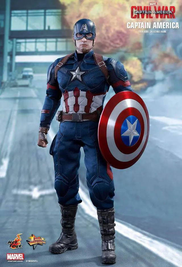 Alt view image 4 of 5 - Figure Hot Toys MMS350 - Marvel Comics - Captain America : Civil War - Captain America