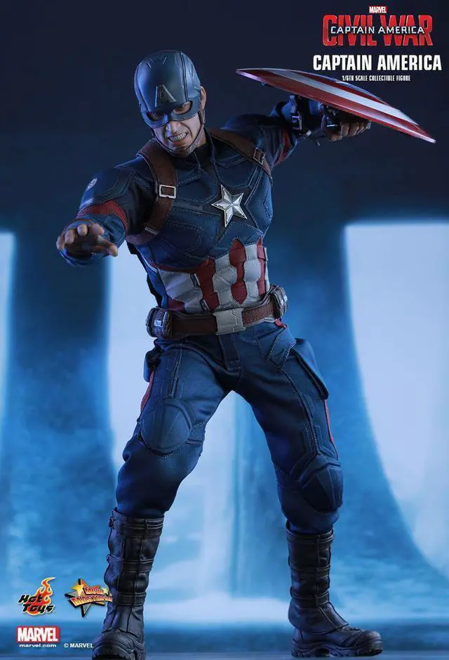 Alt view image 3 of 5 - Figure Hot Toys MMS350 - Marvel Comics - Captain America : Civil War - Captain America