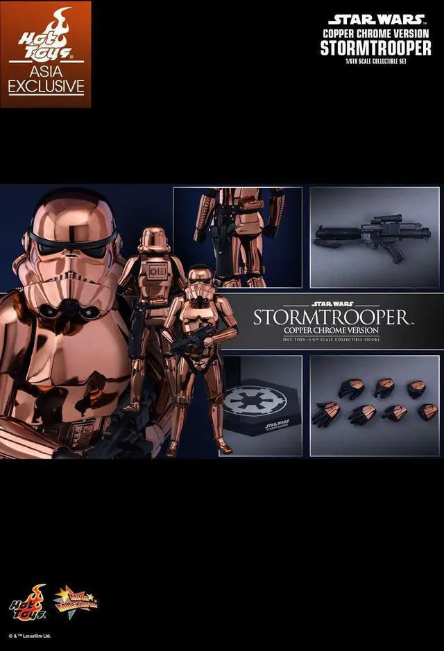 Alt view image 2 of 5 - Figure Hot Toys MMS330 - Star Wars - Stormtrooper Copper Chrome Version