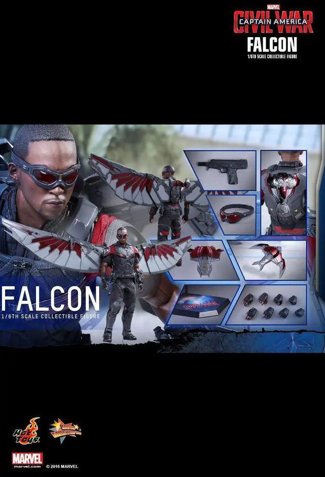 Alt view image 2 of 5 - Figure Hot Toys MMS361 - Marvel Comics - Captain America : Civil War - Falcon