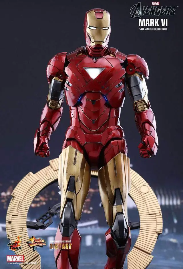 Alt view image 4 of 5 - Figure Hot Toys MMS378D17 - Marvel Comics - The Avengers - Iron Man Mark 6 Standard Version