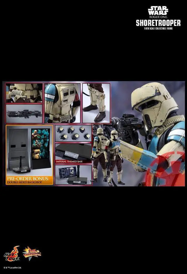 Alt view image 2 of 5 - Figure Hot Toys MMS389 - Rogue One : A Star Wars Story - Shoretrooper