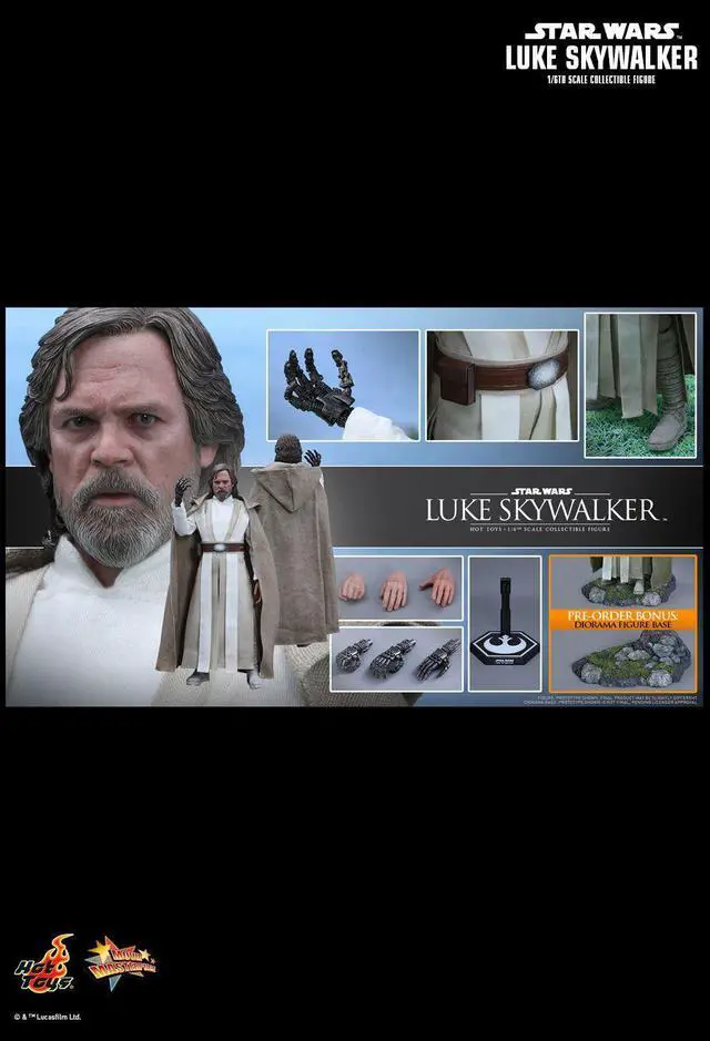Alt view image 2 of 5 - Figure Hot Toys MMS390 - Star Wars 7 : The Force Awakens - Luke Skywalker