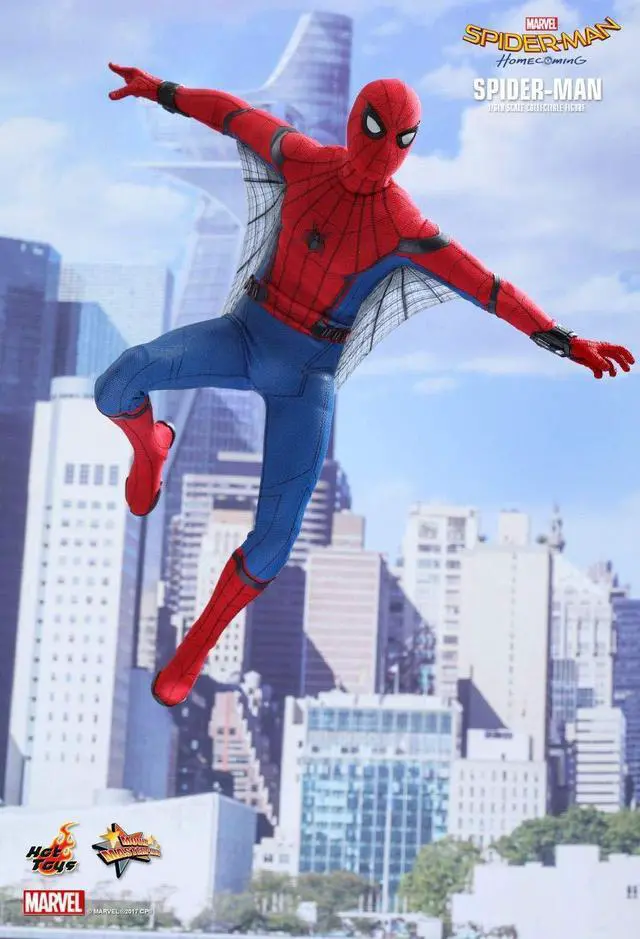 Alt view image 3 of 5 - Figure Hot Toys MMS425 - Marvel Comics - Spider-Man : Homecoming - Spider-Man Standard Version