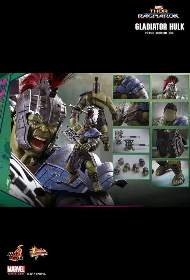 Alt view image 2 of 5 - Figure Hot Toys MMS430 - Marvel Comics - Thor 3 : Ragnarok - Gladiator Hulk