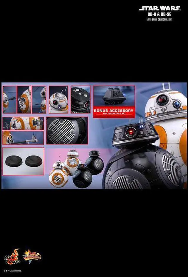 Alt view image 2 of 5 - Figure Hot Toys MMS442 - Star Wars : The Last Jedi BB-8 & BB-9E