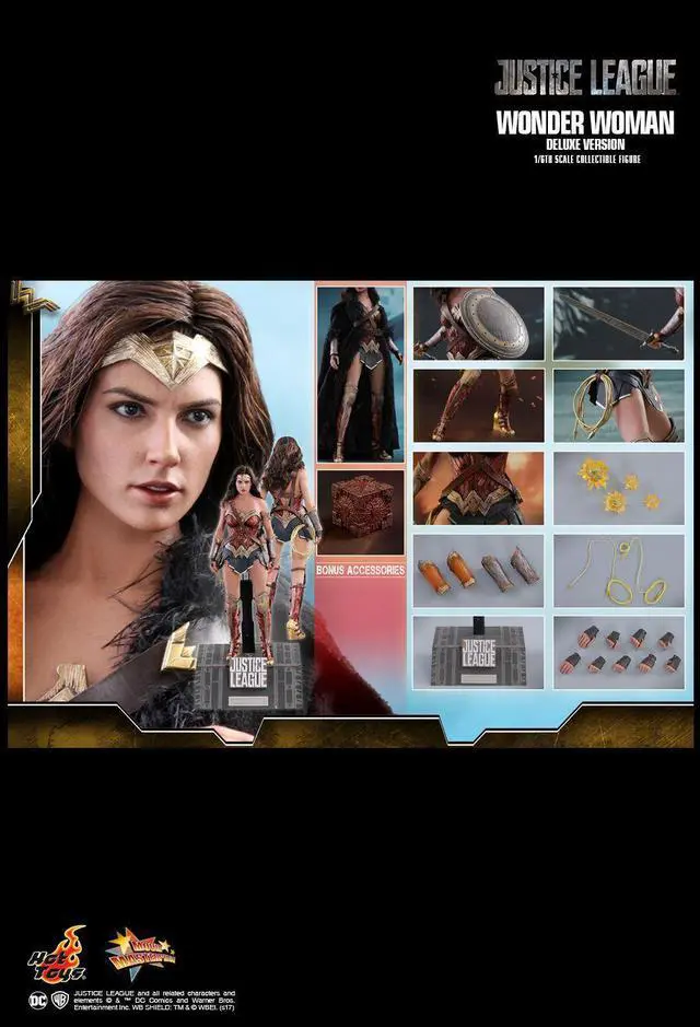 Alt view image 3 of 6 - dc justice league movie wonder woman collectible figure deluxe version