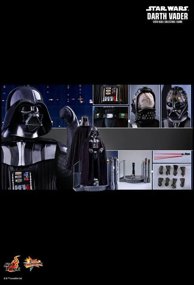 Alt view image 3 of 6 - hot toys star wars episode v the empire strikes back darth vader 1/6 scale figure