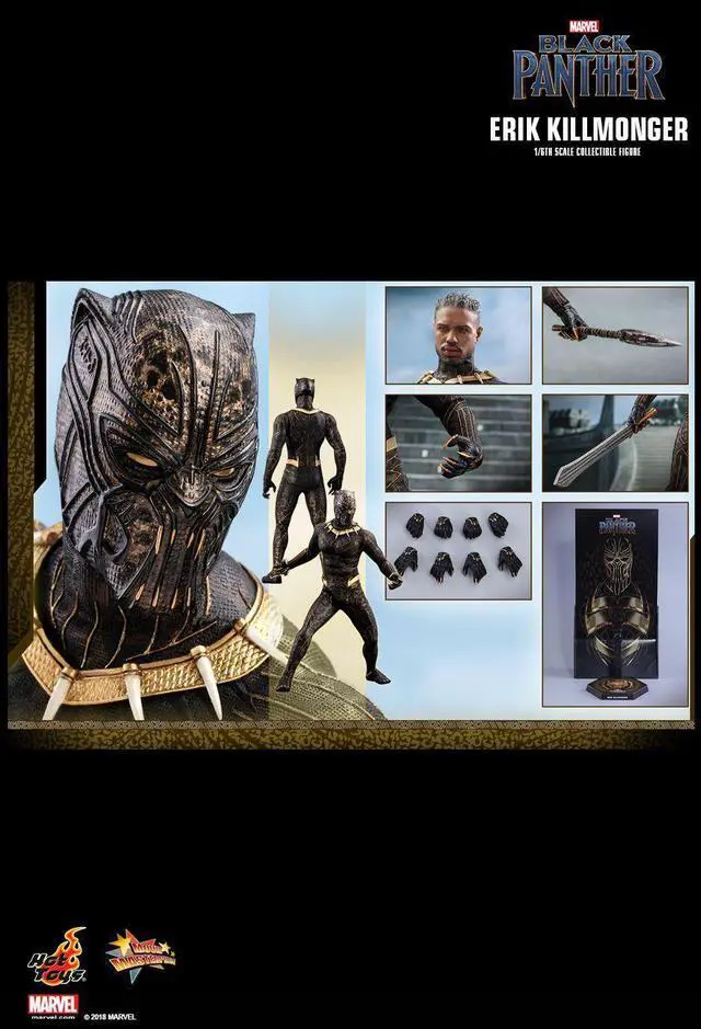 Alt view image 2 of 5 - Figure Hot Toys MMS471 - Marvel Comics - Black Panther - Erik Killmonger