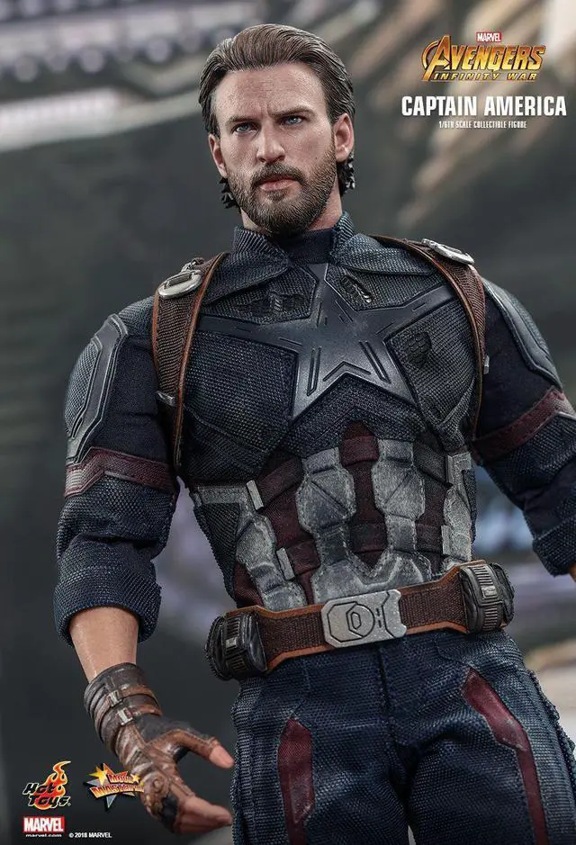 Alt view image 12 of 13 - hot toys marvel avengers infinity war captain america 1/6 scale figure
