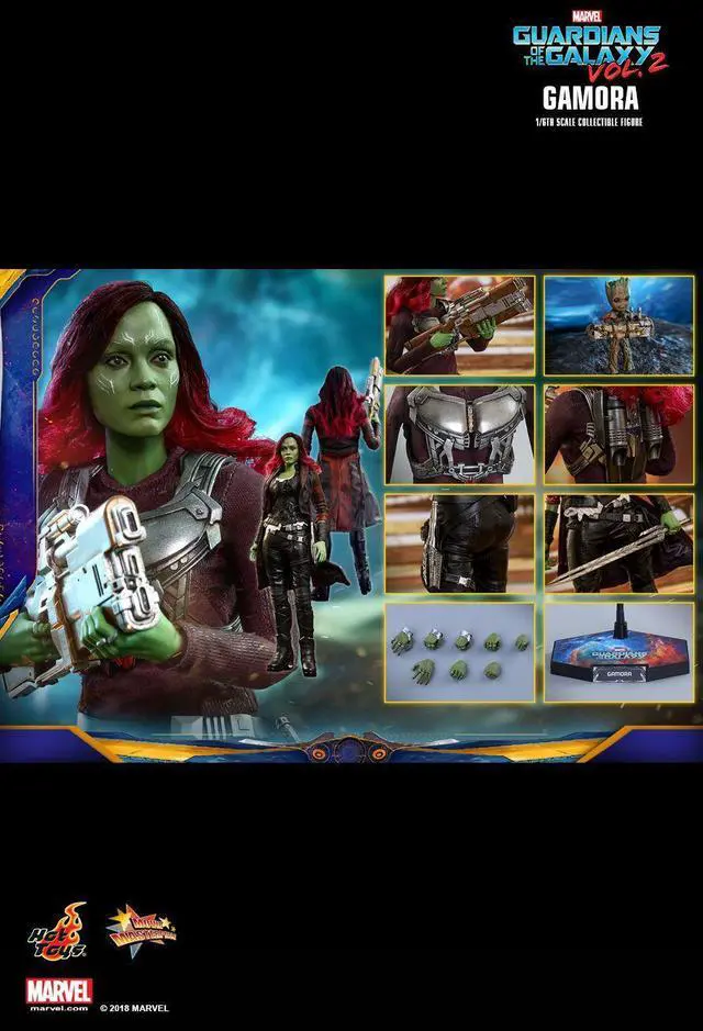 Alt view image 2 of 5 - Figure Hot Toys MMS483 - Marvel Comics - Guardians Of The Galaxy Vol. 2 - Gamora