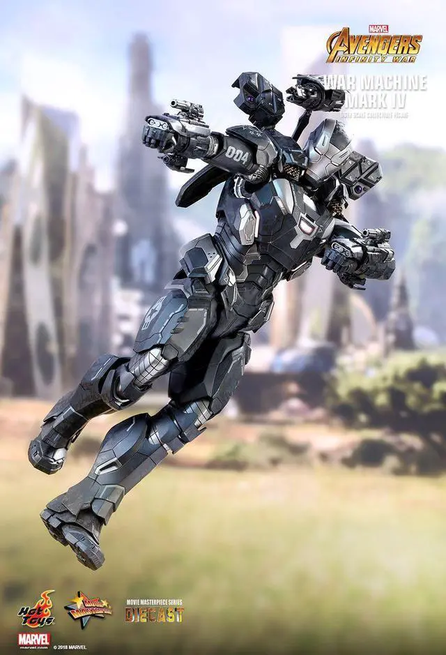 Alt view image 5 of 6 - hot toys marvel avengers infinity war war machine mark iv diecast 1/6 scale action figure
