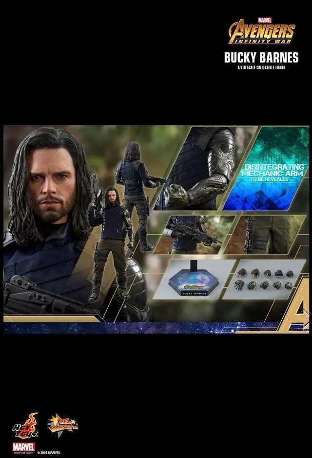Alt view image 2 of 5 - Figure Hot Toys MMS509 - Marvel Comics - Avengers : Infinity War - Bucky Barnes