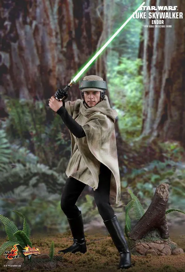 Alt view image 3 of 5 - Figure Hot Toys MMS516 - Star Wars 6 : Return Of The Jedi - Luke Skywalker Endor Suit  Version