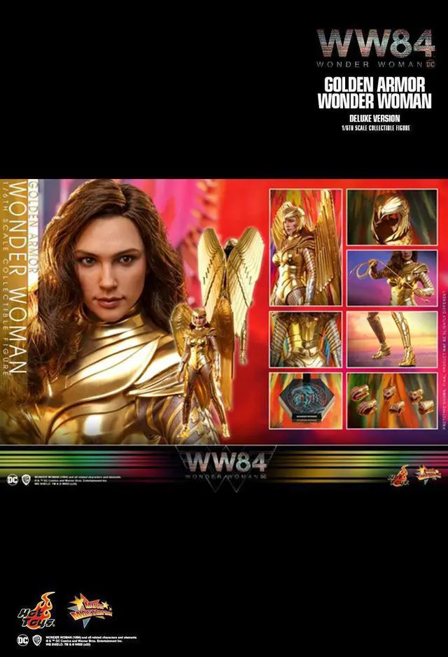 Alt view image 2 of 5 - Figure Hot Toys MMS577 - DC Comics - Wonder Woman 1984 - Golden Armor Wonder Woman Standard Version