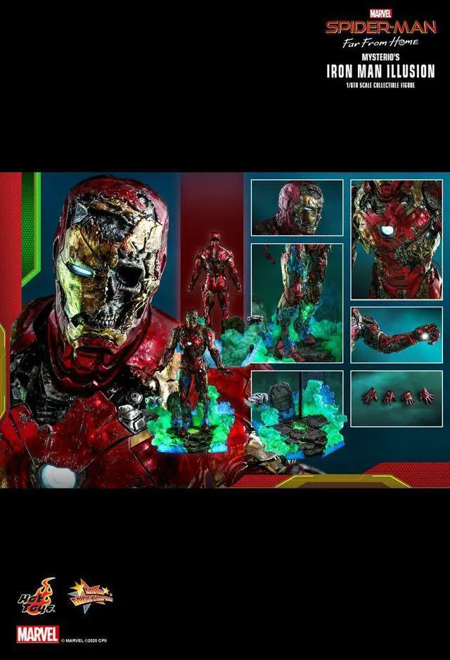 Alt view image 2 of 5 - Figure Hot Toys MMS580 - Marvel Comics - Spider-Man : Far From Home - Mysterio's Iron Man Illusion