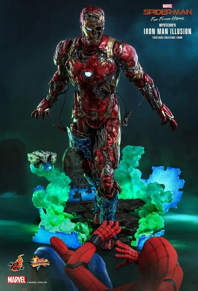 Alt view image 3 of 5 - Figure Hot Toys MMS580 - Marvel Comics - Spider-Man : Far From Home - Mysterio's Iron Man Illusion
