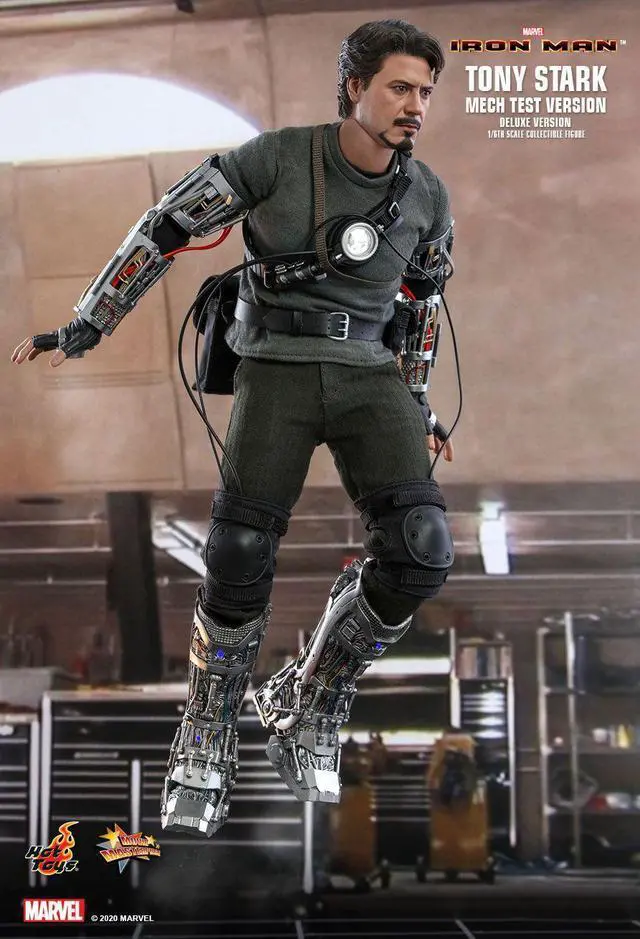 Alt view image 3 of 5 - Figure Hot Toys MMS582 - Marvel Comics - Iron Man - Tony Stark Mech Test Standard Version