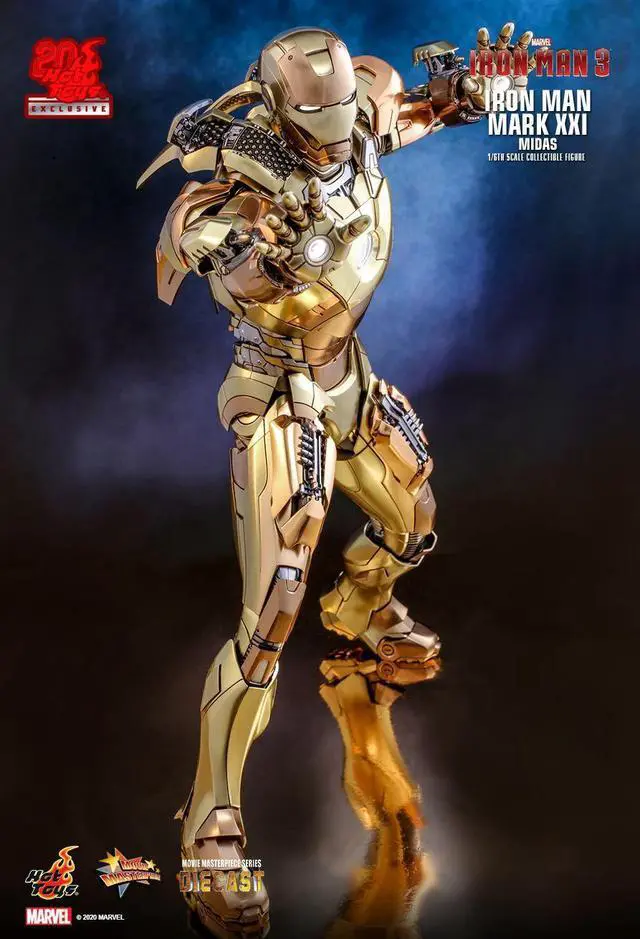 Alt view image 3 of 5 - Figure Hot Toys MMS586 - Marvel Comics - Iron Man 3 - Iron Man Mark XXI Midas