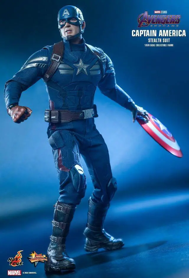 Alt view image 4 of 5 - Figure Hot Toys MMS607 - Marvel Comics - Avengers : Endgame - Captain America Stealth Suit Version