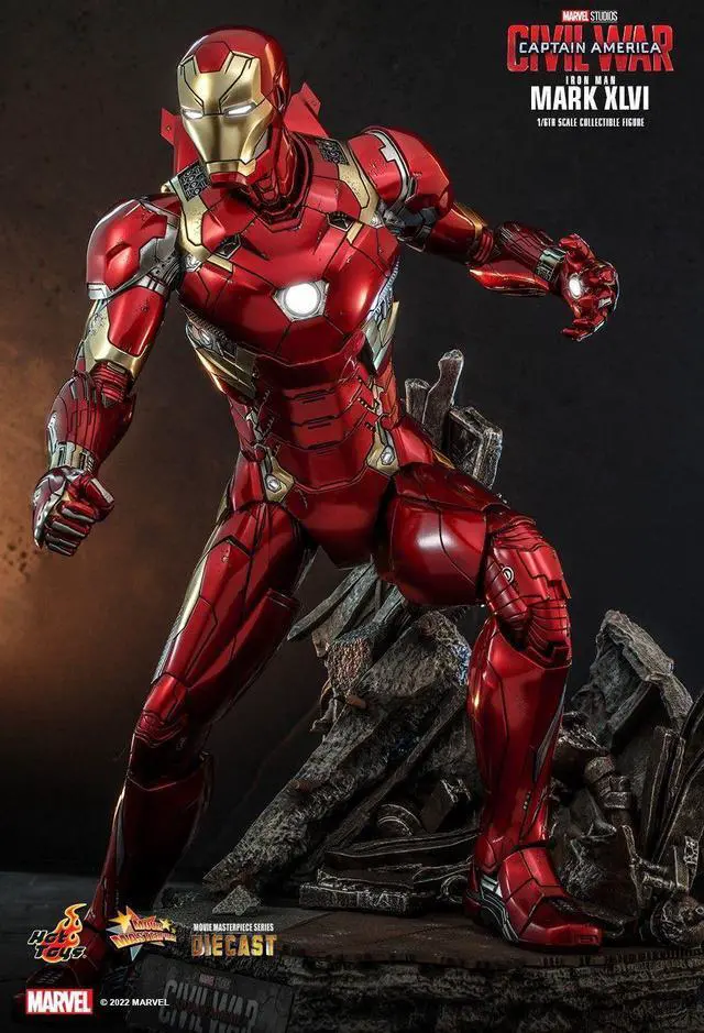 Alt view image 4 of 5 - Figure Hot Toys MMS608D42 - Marvel Comics - Captain America : Civil War - Iron Man Mark XLVI