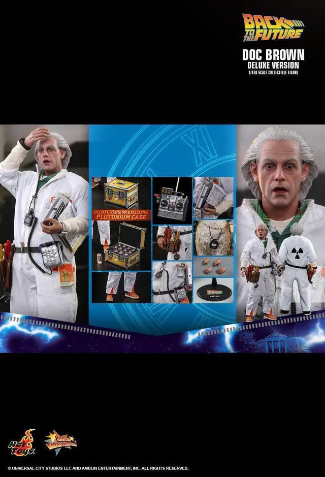 Alt view image 2 of 5 - Figure Hot Toys MMS610 - Back To The Future - Doc Brown Deluxe Version