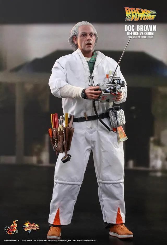 Alt view image 3 of 5 - Figure Hot Toys MMS610 - Back To The Future - Doc Brown Deluxe Version
