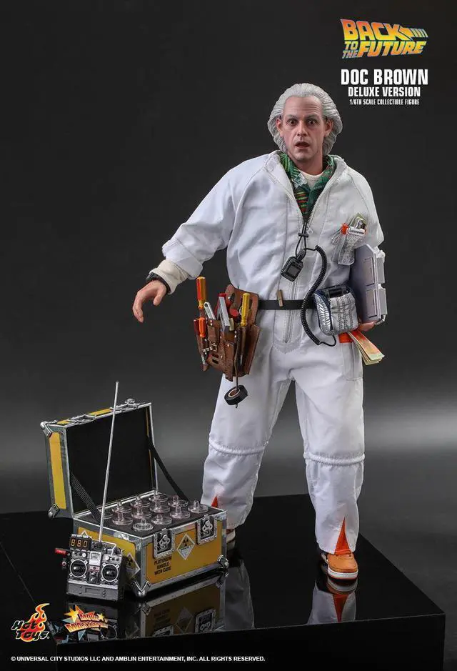 Alt view image 4 of 5 - Figure Hot Toys MMS610 - Back To The Future - Doc Brown Deluxe Version