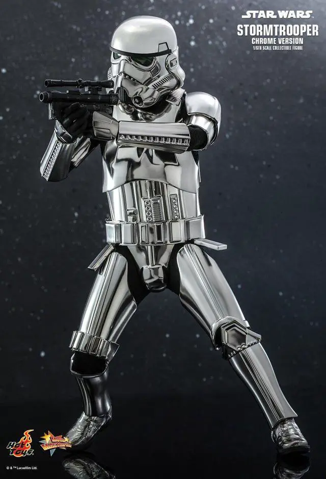 Alt view image 3 of 5 - Figure Hot Toys MMS615 - Star Wars - Stormtrooper Chrome Version