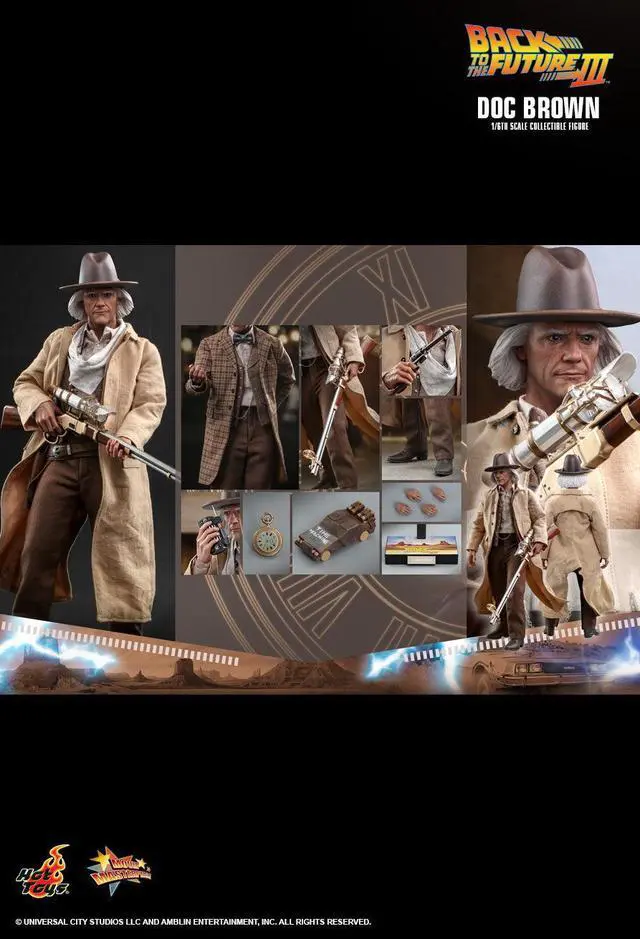 Alt view image 2 of 5 - Figure Hot Toys MMS617 - Back To The Future Part 3 - Doc Brown