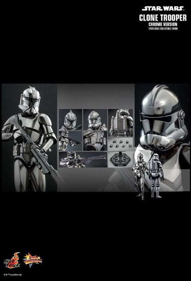 Figure Hot Toys MMS643 - Star Wars - Clone Trooper Chrome Version