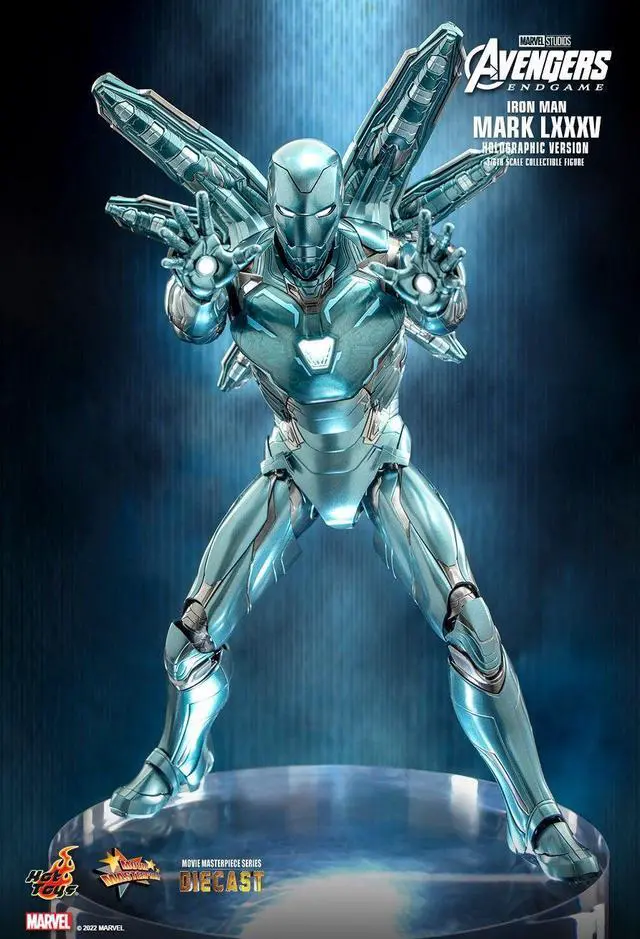 Alt view image 3 of 5 - Figure Hot Toys MMS646D45 - Marvel Comics - Avengers : Endgame - Iron Man Mark LXXXV Holographic Version