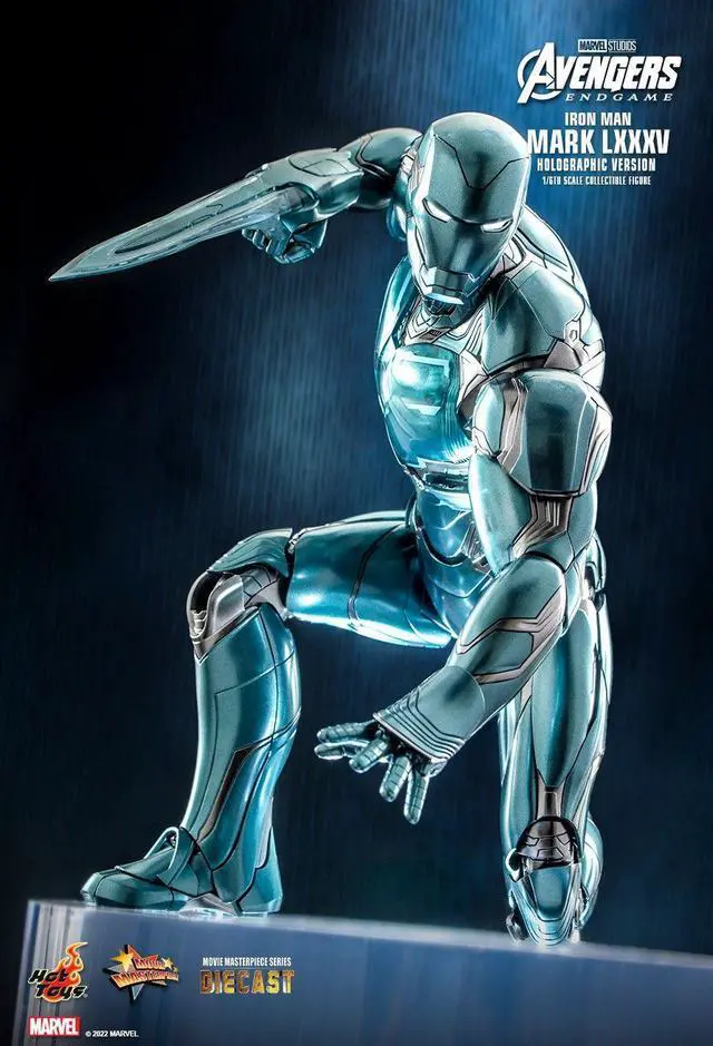 Alt view image 4 of 5 - Figure Hot Toys MMS646D45 - Marvel Comics - Avengers : Endgame - Iron Man Mark LXXXV Holographic Version