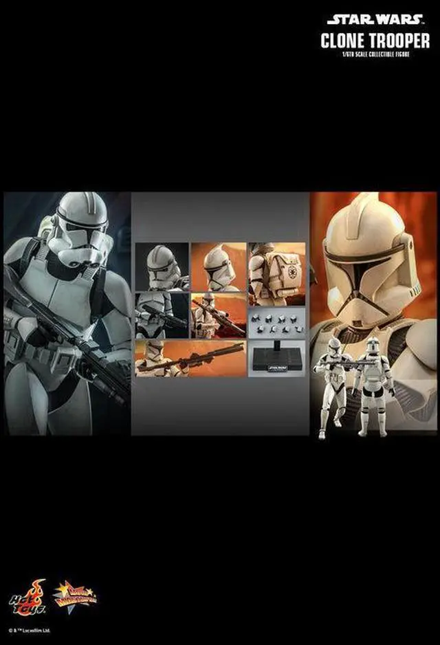 Alt view image 2 of 5 - Figure Hot Toys MMS647 - Star Wars Episode II : Attack Of The Clones - Clone Trooper