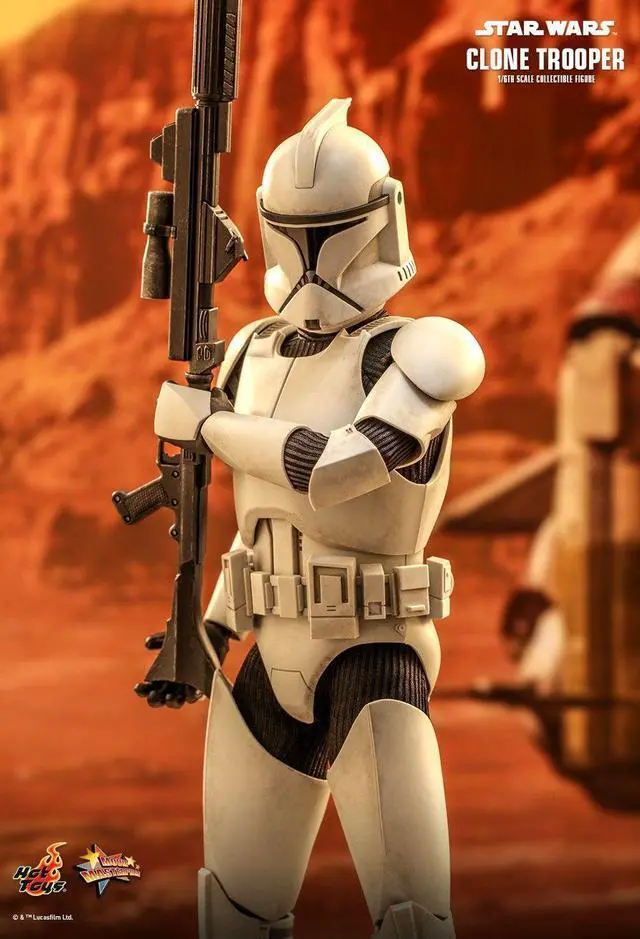 Alt view image 4 of 5 - Figure Hot Toys MMS647 - Star Wars Episode II : Attack Of The Clones - Clone Trooper