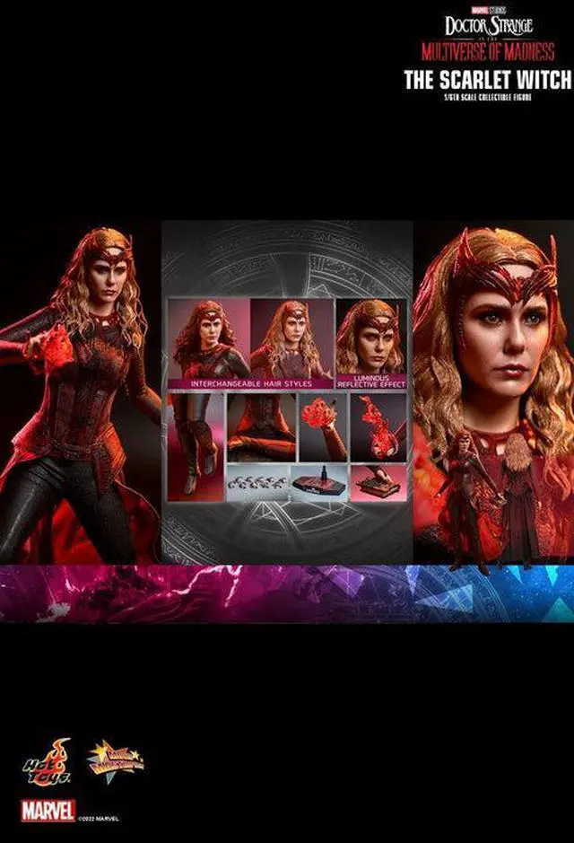 Alt view image 2 of 5 - Figure Hot Toys MMS652 - Marvel Comics - Doctor Strange In The Multiverser Of Madness - The Scarlet Witch Standard Version