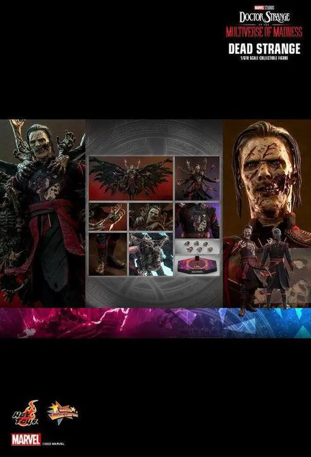 Alt view image 2 of 5 - Figure Hot Toys MMS654 - Marvel Comics - Doctor Strange In The Multiverser Of Madness - Dead Strange