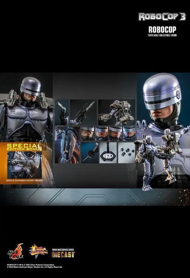 Alt view image 2 of 5 - Figure Hot Toys MMS669D49B - Robocop 3 - Robocop Deluxe Version
