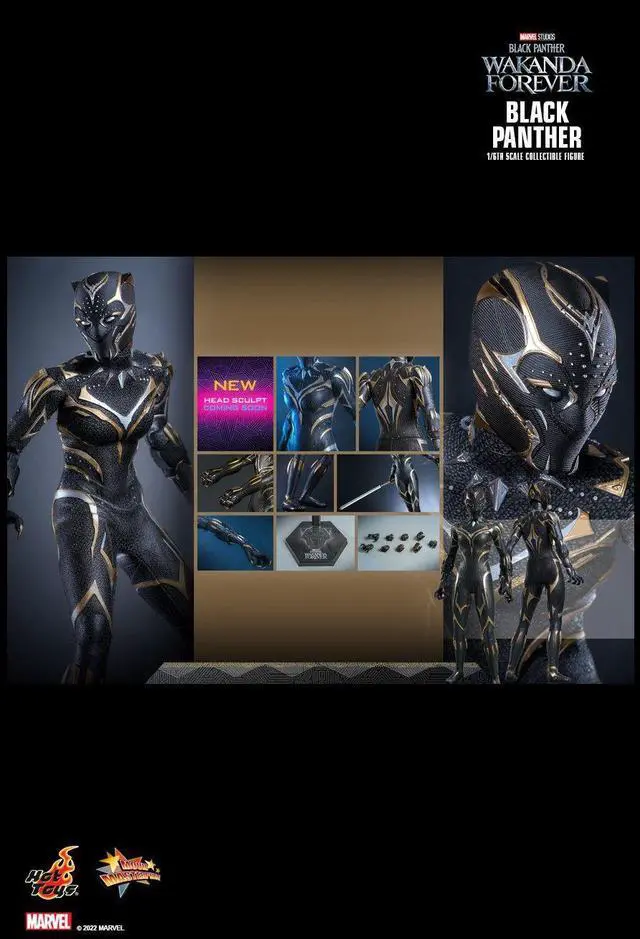 Alt view image 2 of 5 - Figure Hot Toys MMS675 - Marvel Comics - Black Panther : Wakanda Forever - Black Panther