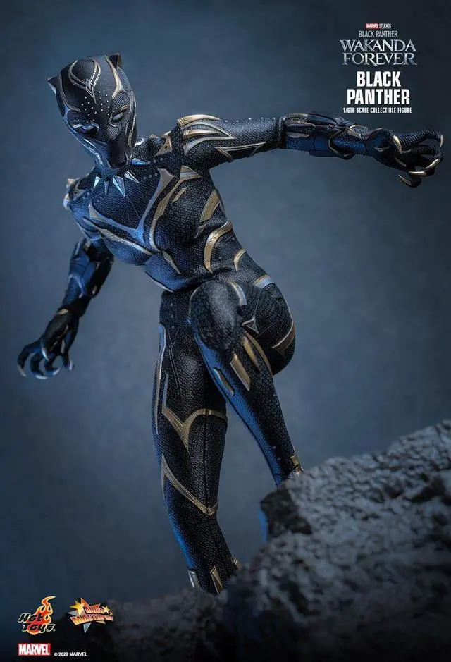 Alt view image 4 of 5 - Figure Hot Toys MMS675 - Marvel Comics - Black Panther : Wakanda Forever - Black Panther