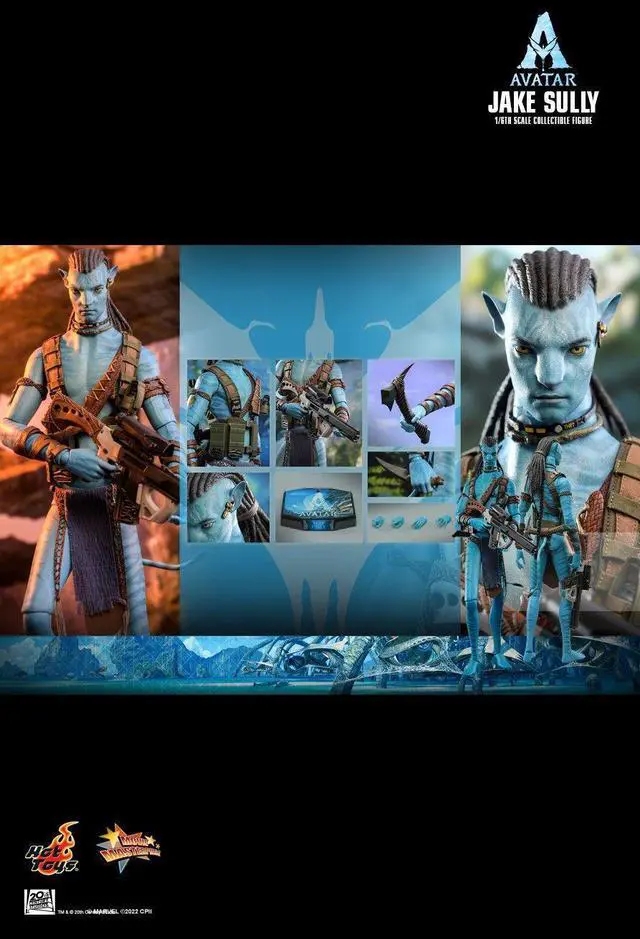 Alt view image 2 of 5 - Figure Hot Toys MMS683 - Avatar 2 : The Way Of Water - Jake Sully Standard Version