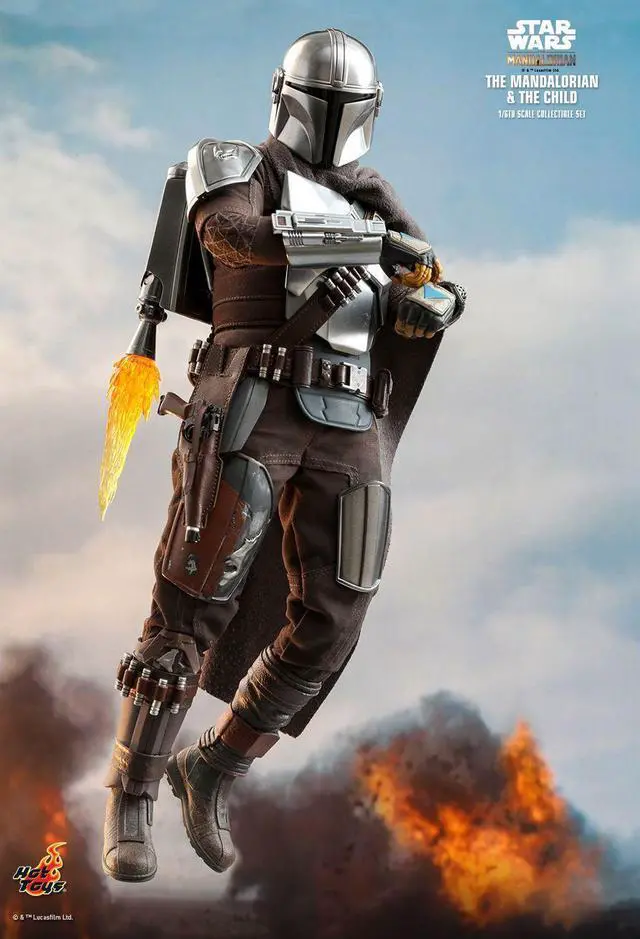 Alt view image 3 of 5 - Figure Hot Toys TMS014 - Star Wars - The Mandalorian -The Mandalorian & The Child Standard Version