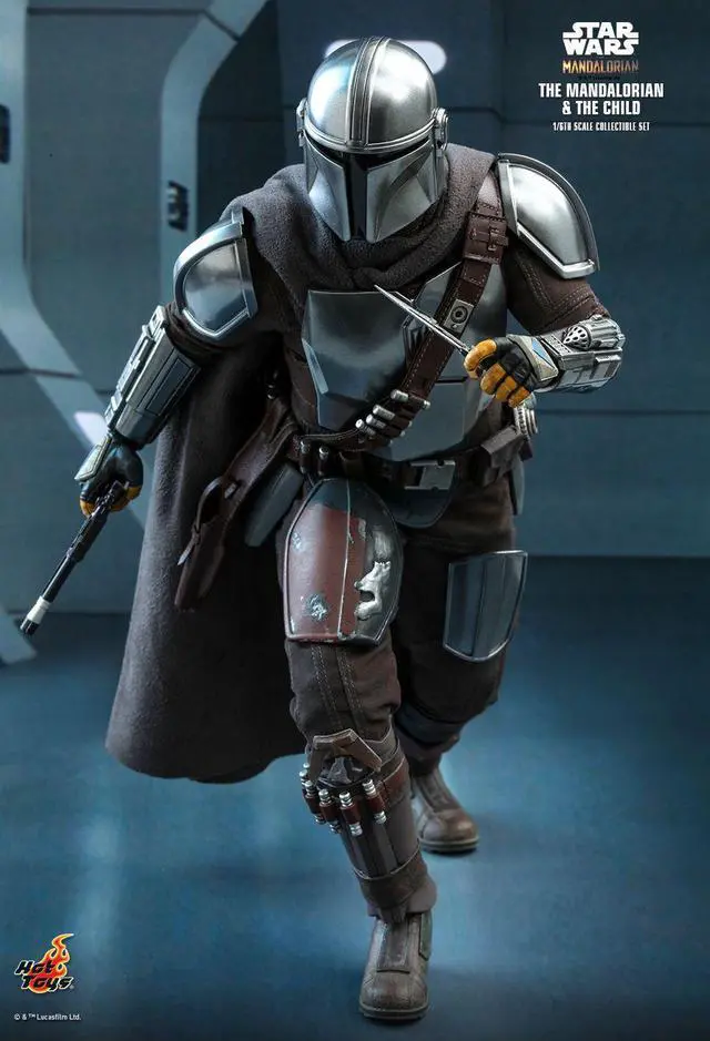Alt view image 4 of 5 - Figure Hot Toys TMS014 - Star Wars - The Mandalorian -The Mandalorian & The Child Standard Version