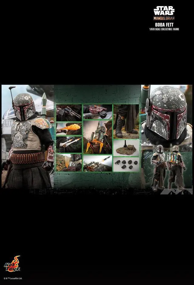 Alt view image 2 of 5 - Figure Hot Toys TMS033 - Star Wars : The Mandalorian - Boba Fett Standard Version