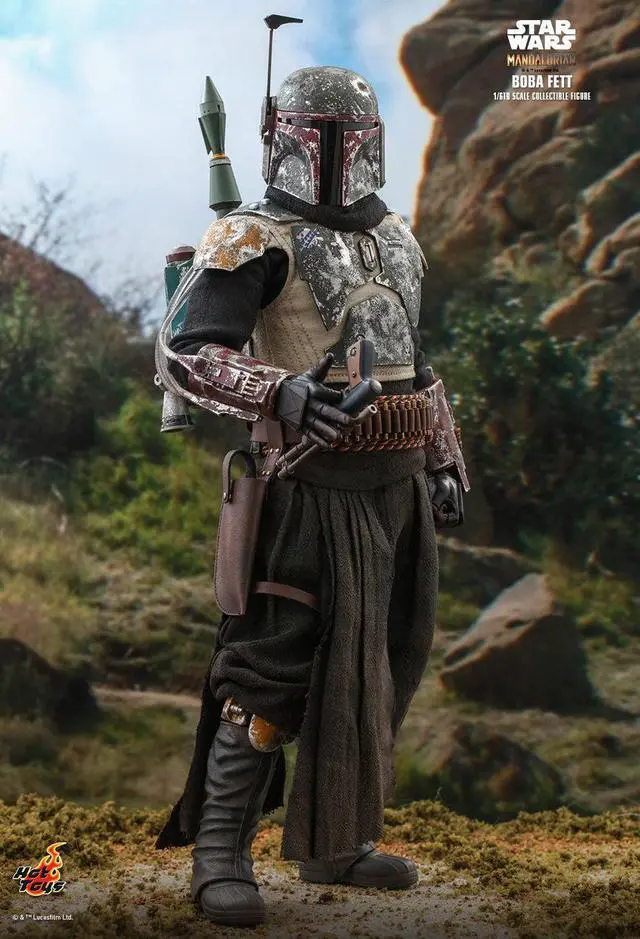 Alt view image 3 of 5 - Figure Hot Toys TMS033 - Star Wars : The Mandalorian - Boba Fett Standard Version