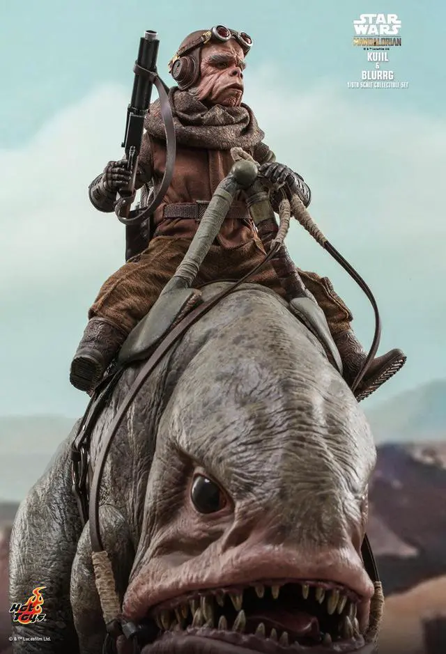 Alt view image 4 of 5 - Figure Hot Toys TMS049 - Star Wars : The Mandalorian - Kuiil & Blurrg