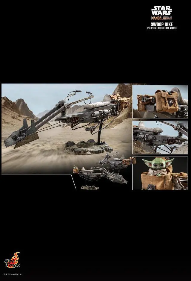 Alt view image 2 of 5 - Figure Hot Toys TMS053 - Star Wars : The Mandalorian - Swoop Bike